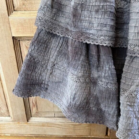 NWT Aerie Small Brown Skirt Tiered Rock and Ruffle‎ Tie Dye - Picture 3 of 11